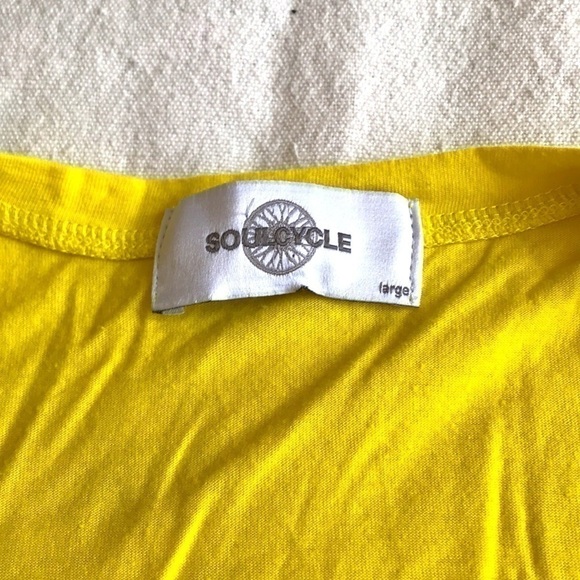 SOULCYCLE Yellow Muscle Tank Size Large - Picture 2 of 8